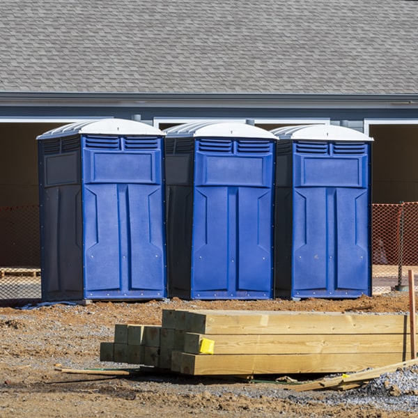 what is the expected delivery and pickup timeframe for the portable toilets in Wheatland